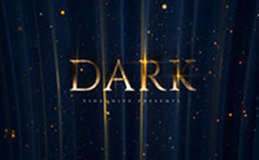9组奢华暗黑风格标题的PR模板(含PDF图文教程)：Dark Premium Titles